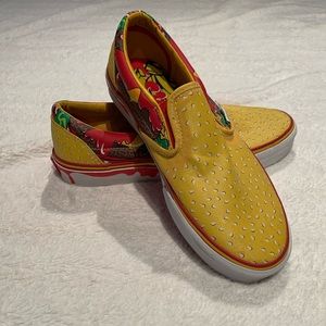 Rare Cheeseburger Slip On Vans
